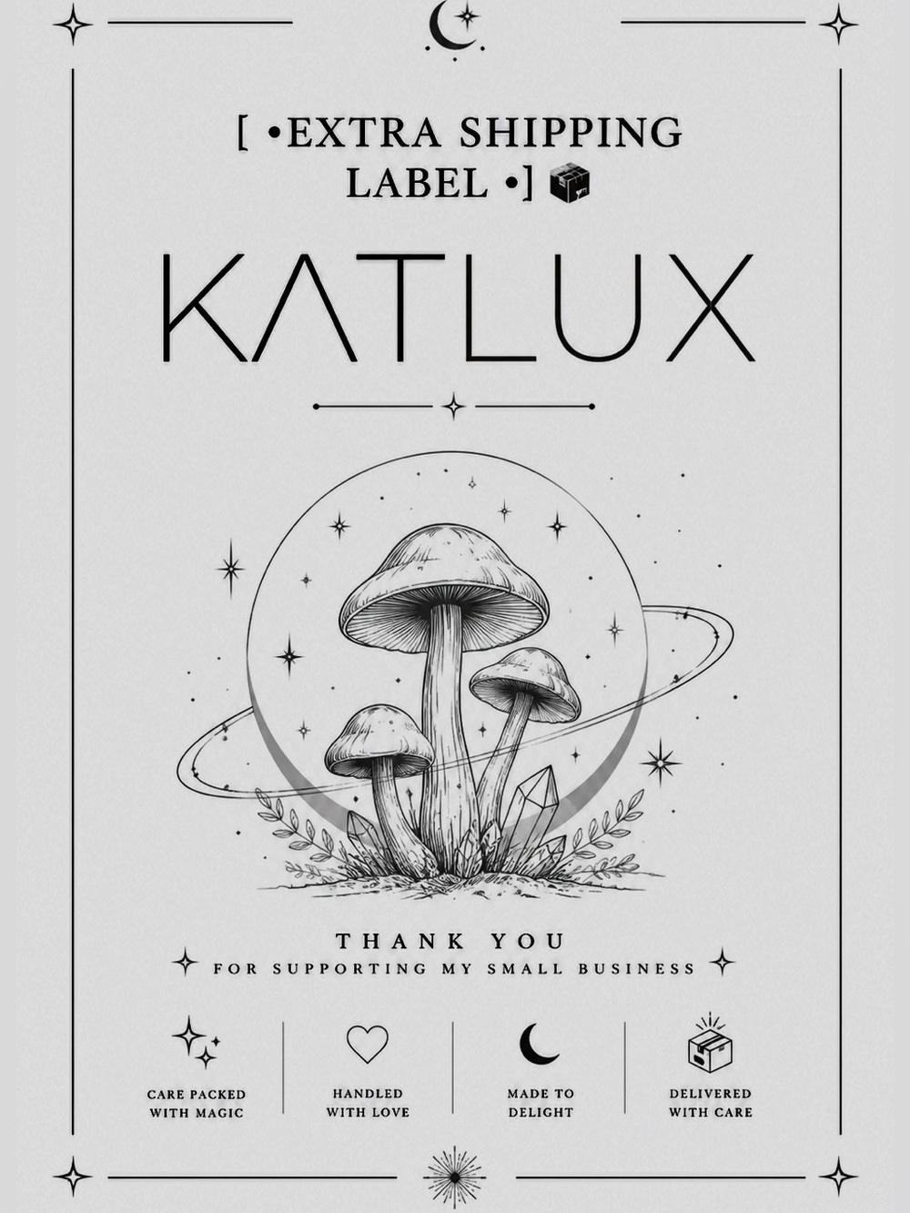 SHIPPING LABEL🚀 🍄✨